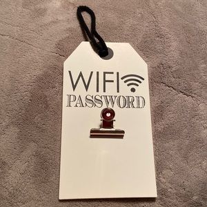 WiFi Password Wooden Wall Decor NWT
